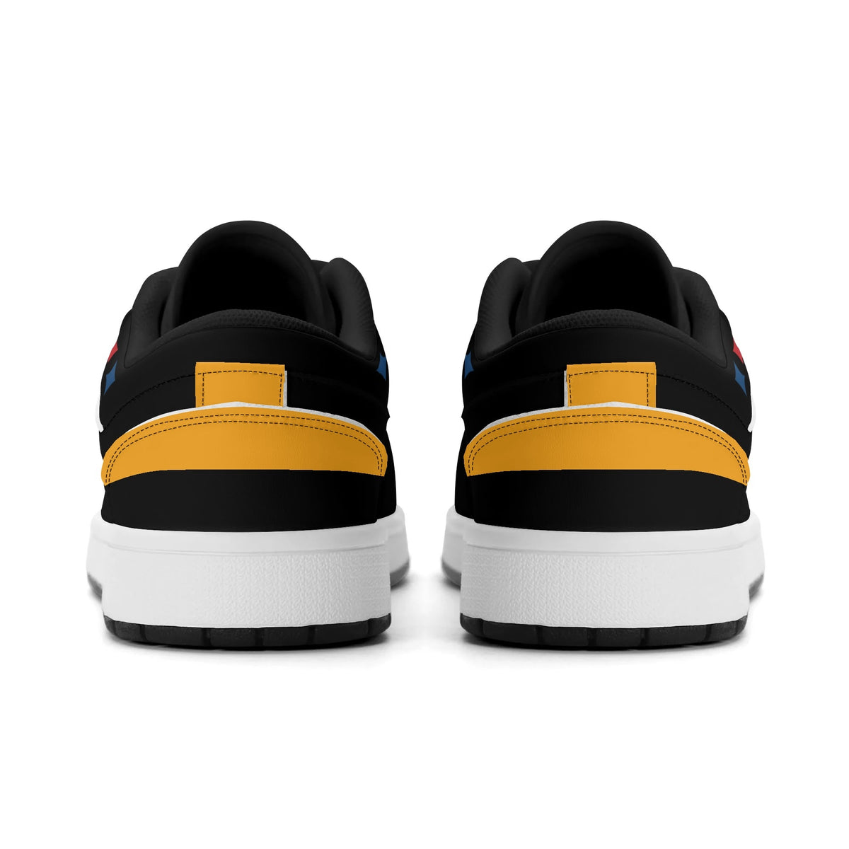 Pittsburgh football Jamrock Low top sneakers in black, gold with football badge with the city skyline over the rivers