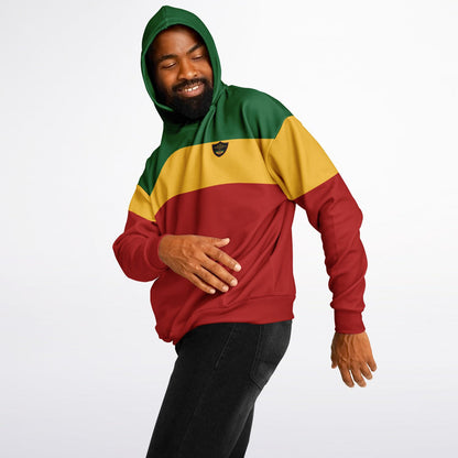 Rasta Heavyweight Pull Over Hoodie