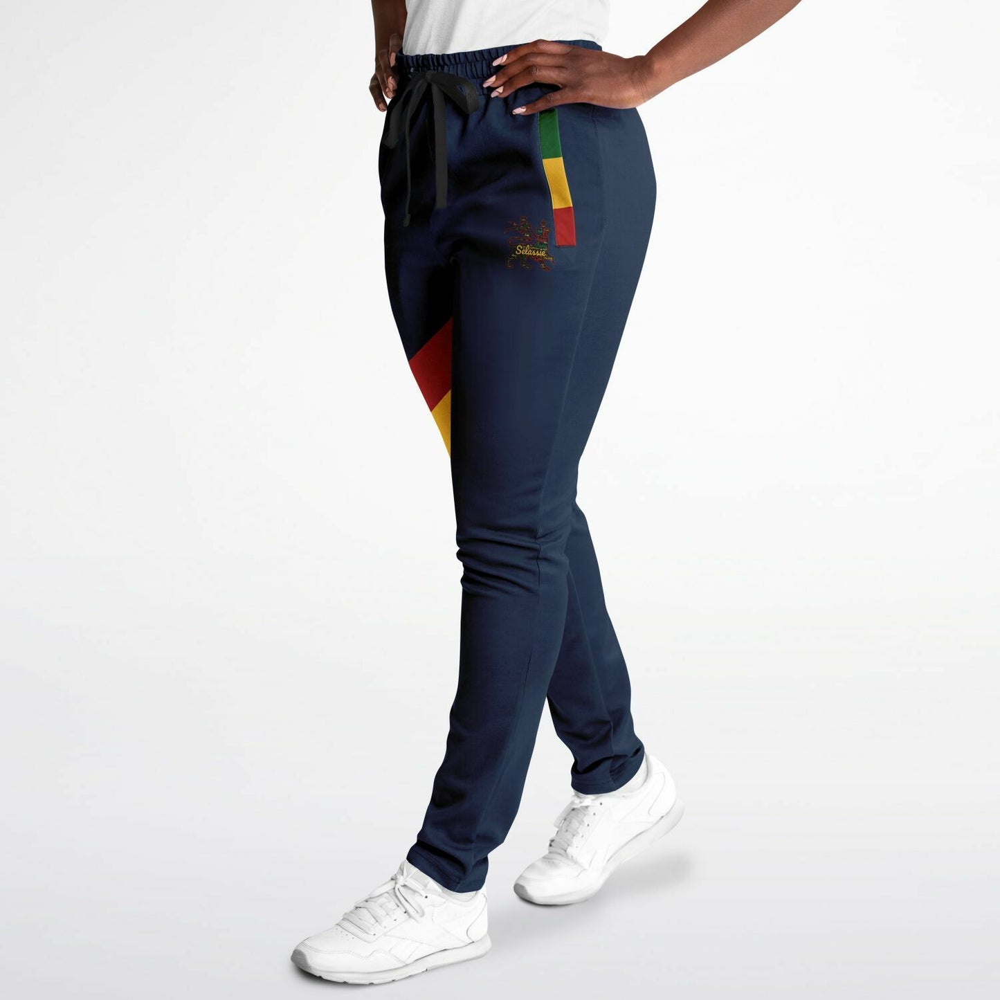 Rasta Track Pants - Lion Of Judah Navy