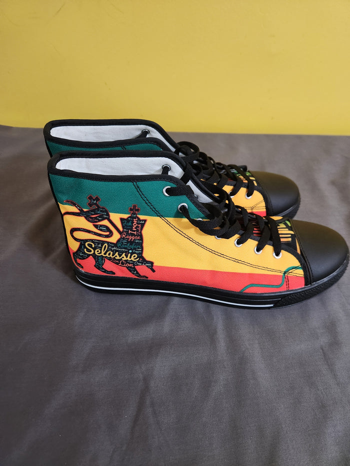 Size 11 Lion of Judah Sneakers - Rasta Shoes