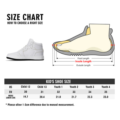 Boston Basketball Team Themed Shoes For Kids