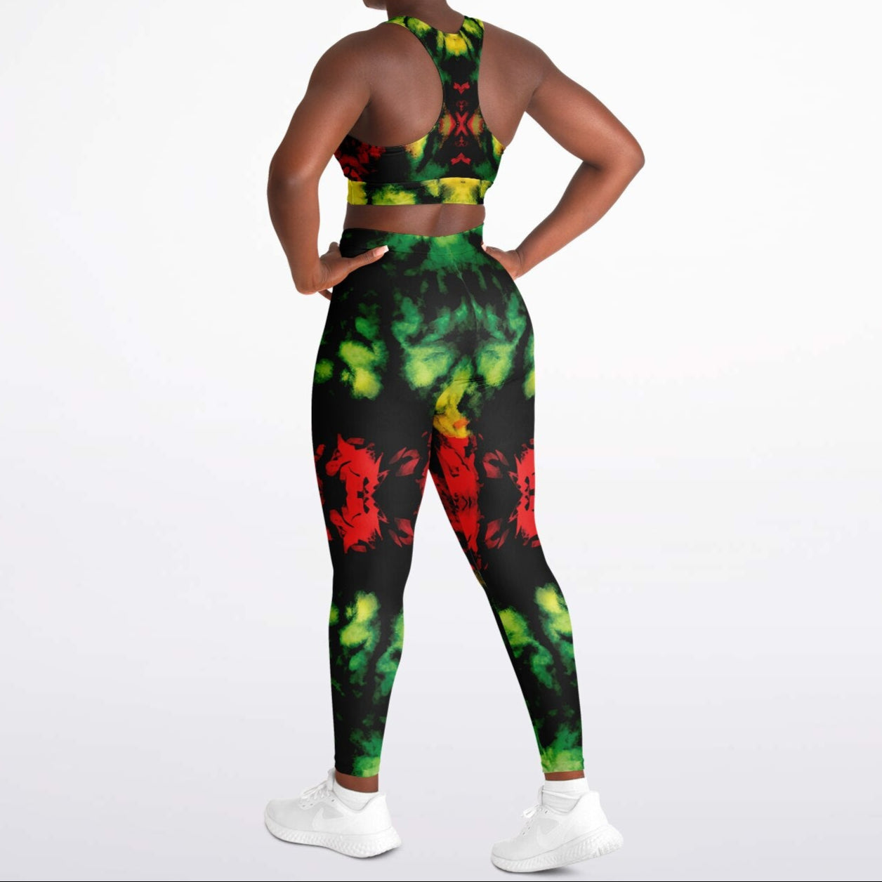 Rasta Haze Padded Sports Bra & Leggings Set