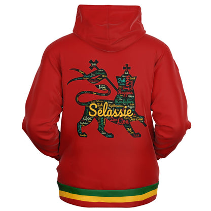 Rasta Lion Of Judah Casual Zip Up Hoodie