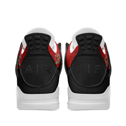 Trinidad and Tobago flag shoes with red black and white design - image 4