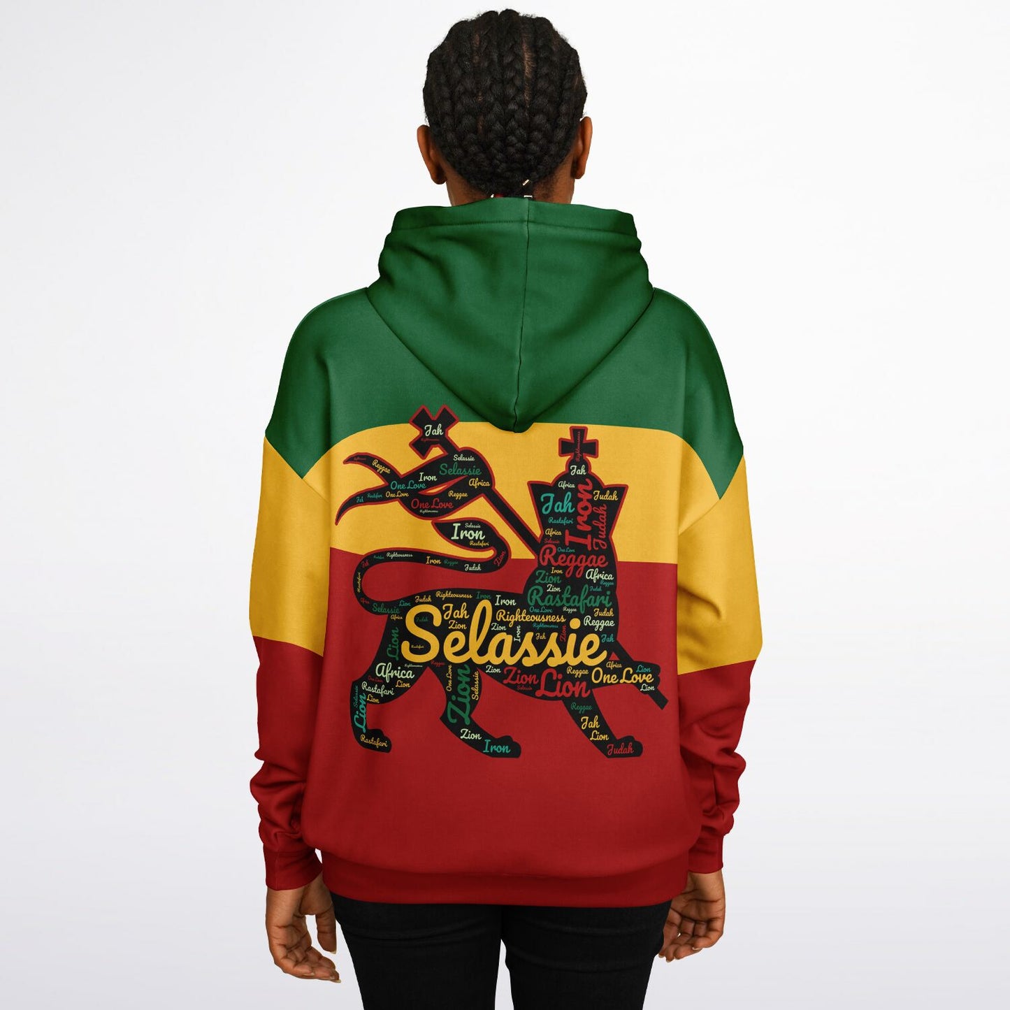 Rasta Heavyweight Pull Over Hoodie