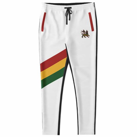 Rasta Track Pants - Ocho Rios Stripe White Black - Athletic