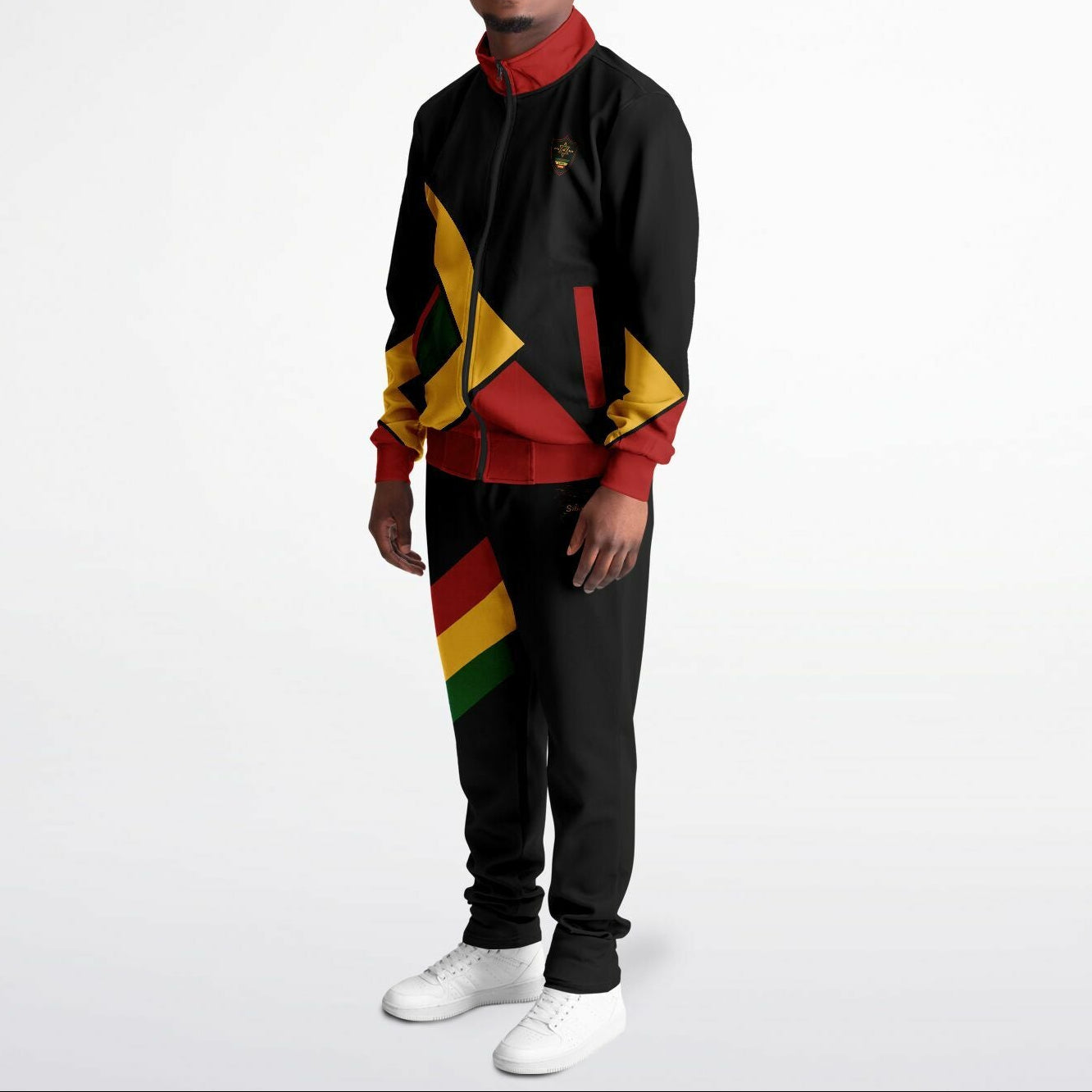 Rasta Tracksuit - Lion Of Judah Black