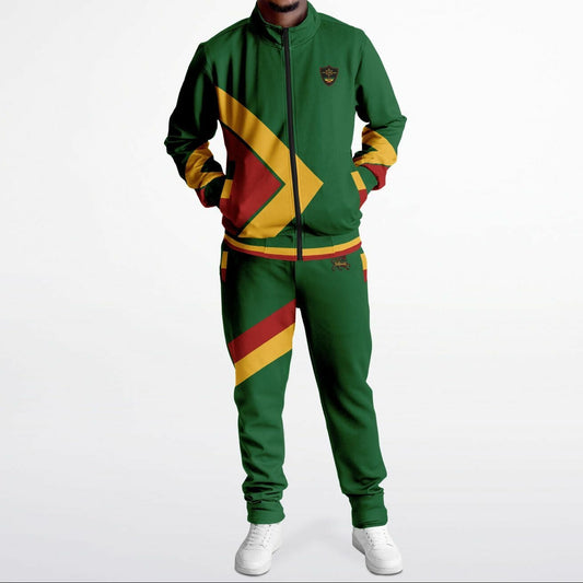 Rasta Tracksuit - Lion Of Judah Green