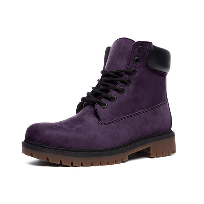 Purple Suede Boots