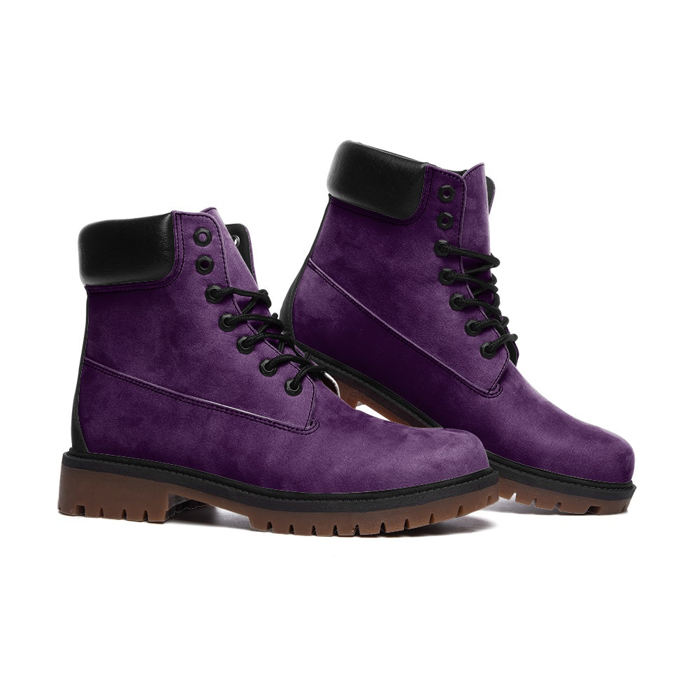 Purple Suede Boots