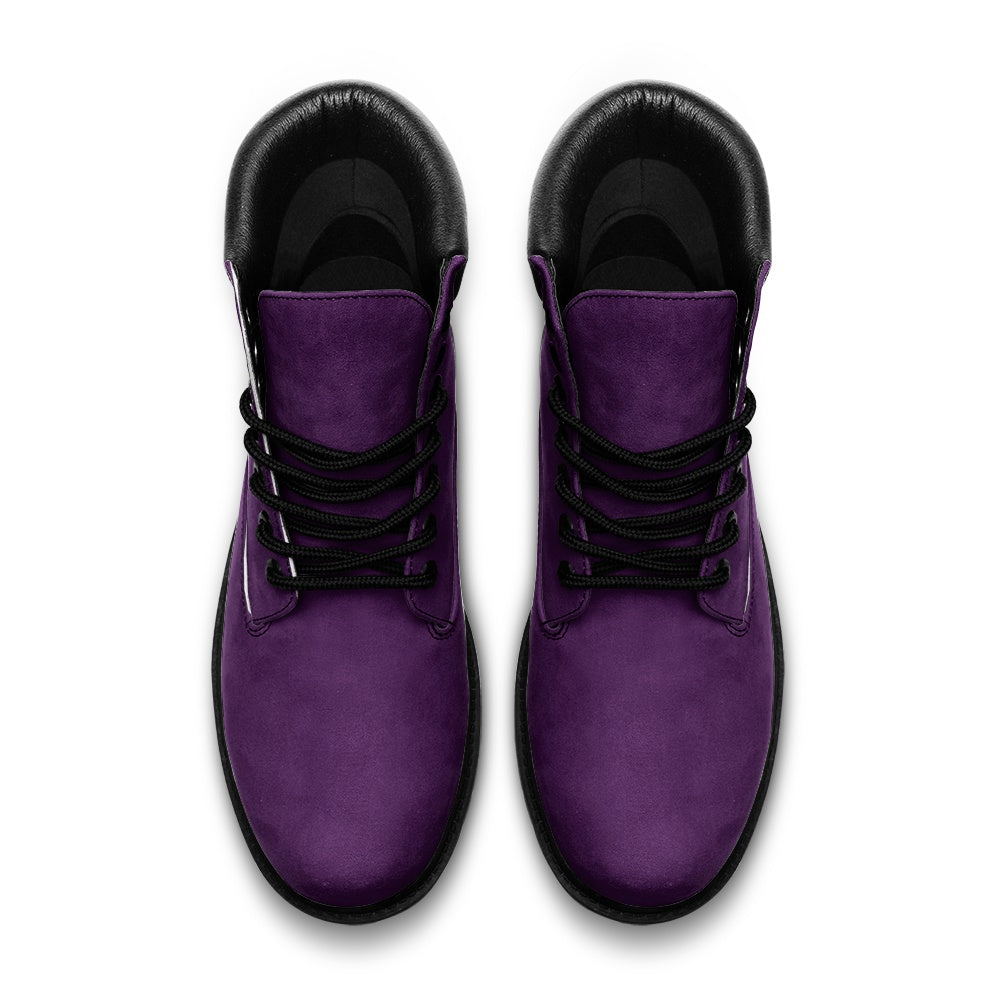 Purple Suede Boots