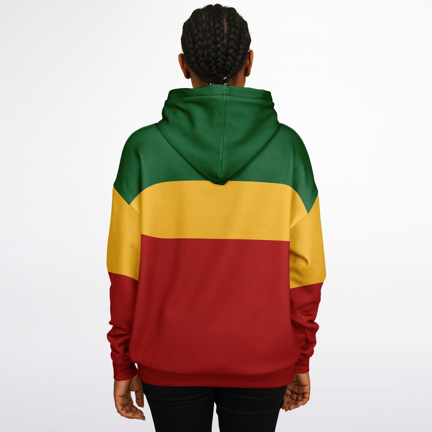 Rasta Heavyweight Pull Over Hoodie