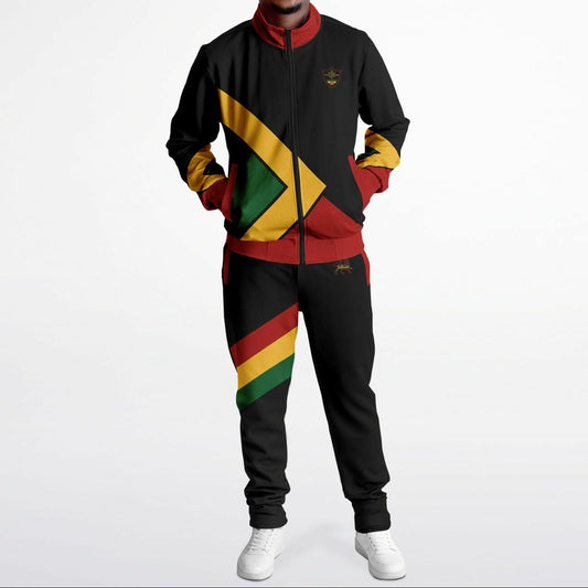 Rasta Tracksuit - Lion Of Judah Black