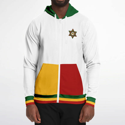 Rasta Lion Of Judah Casual Zip Up Hoodie