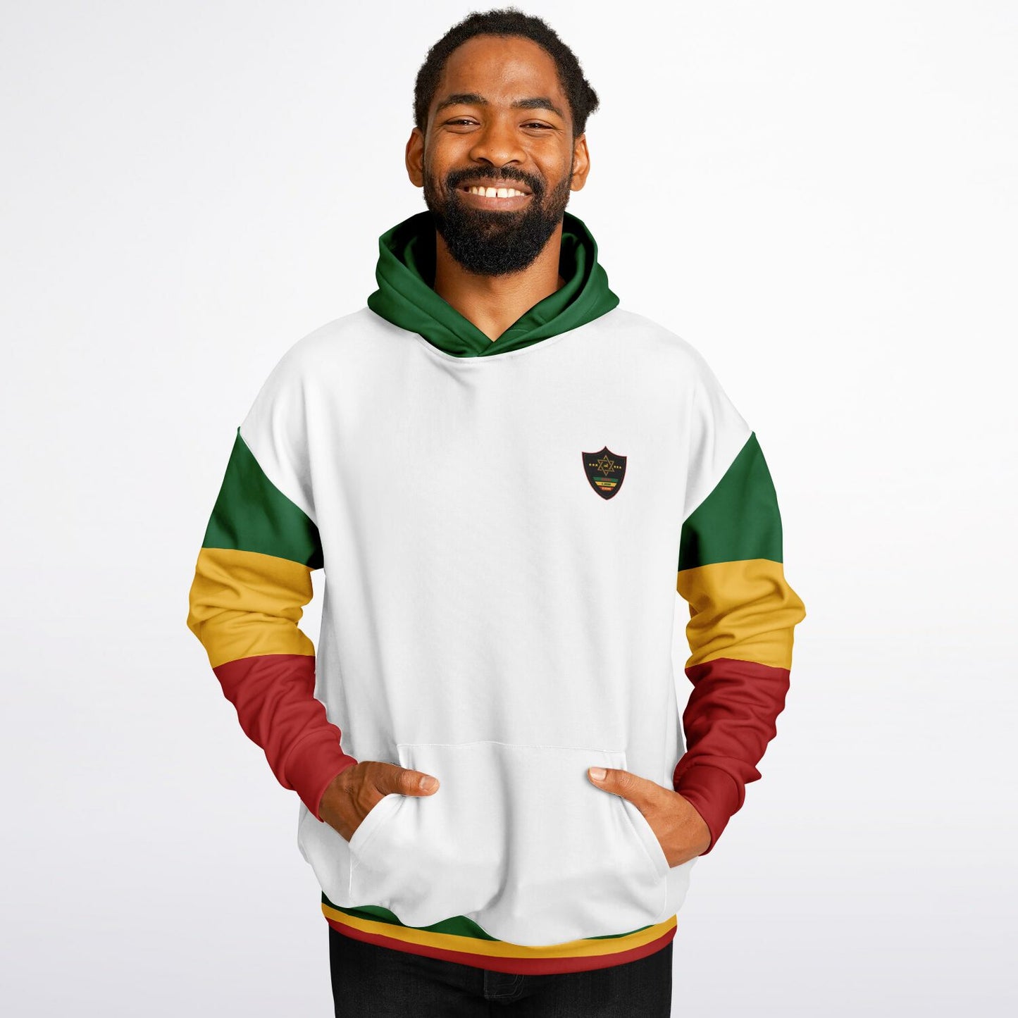 Rasta Heavyweight Pull Over Hoodie