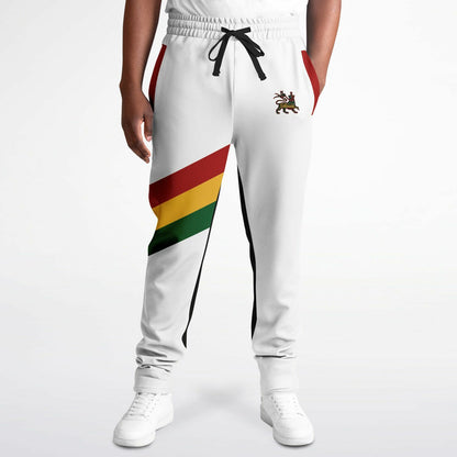 Rasta Track Pants - Ocho Rios Stripe White Black - Athletic