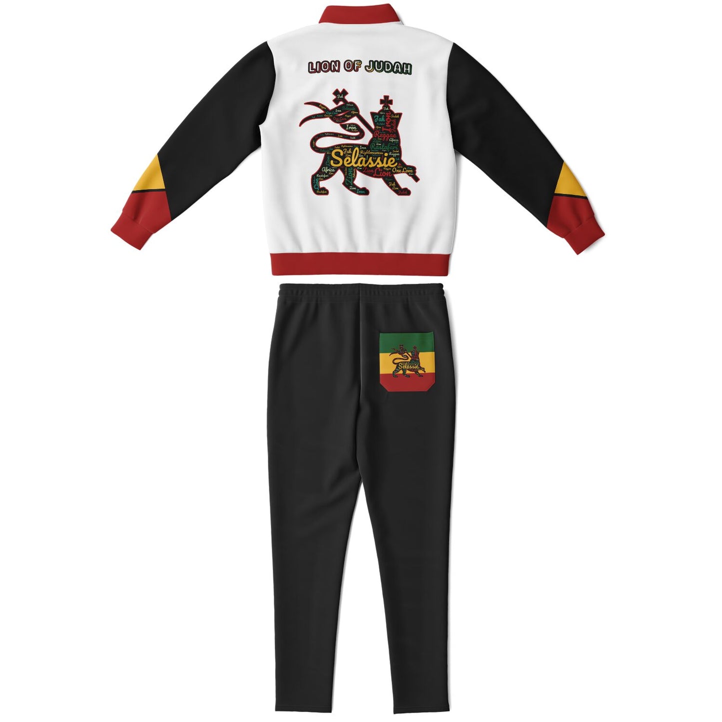 Rasta Tracksuit - Lion Of Judah White