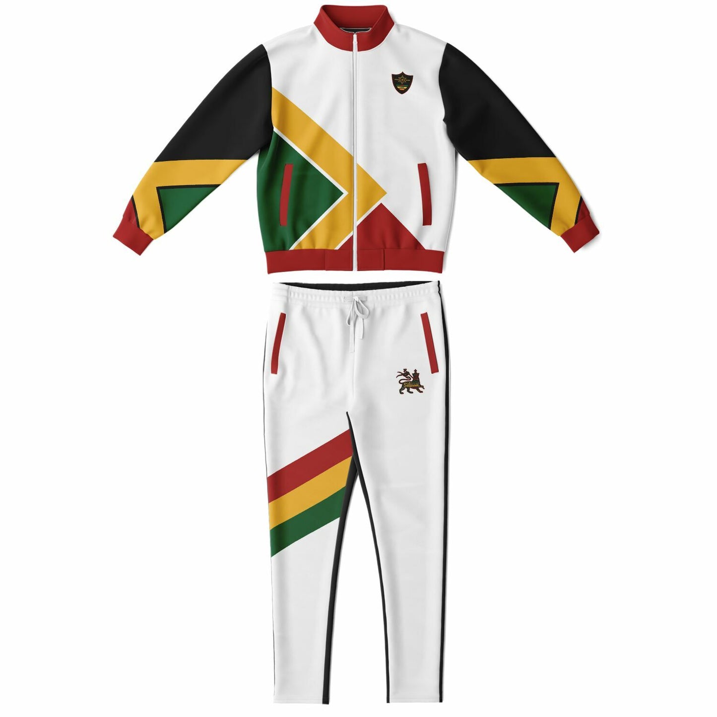 Rasta Tracksuit - Lion Of Judah White