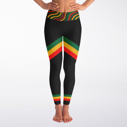 Rasta Padded Sports Bra & Yoga Leggings Set
