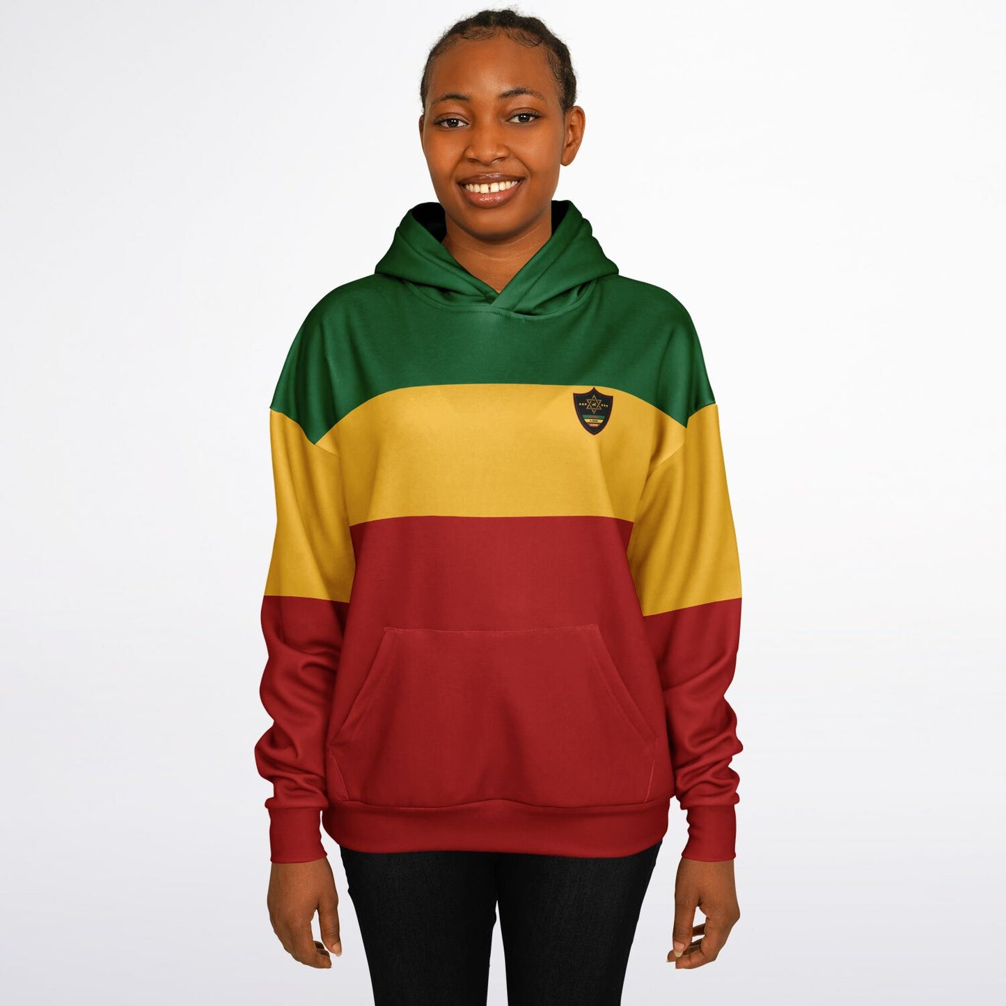 Rasta Heavyweight Pull Over Hoodie