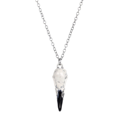 Three-dimensional Crow Skull Skull Pendant Necklace