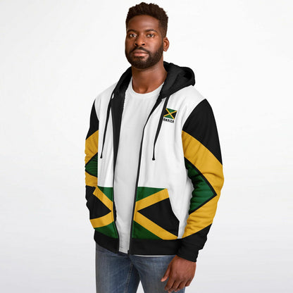 Jamaica Fleece Lined Zip Up Hoodie