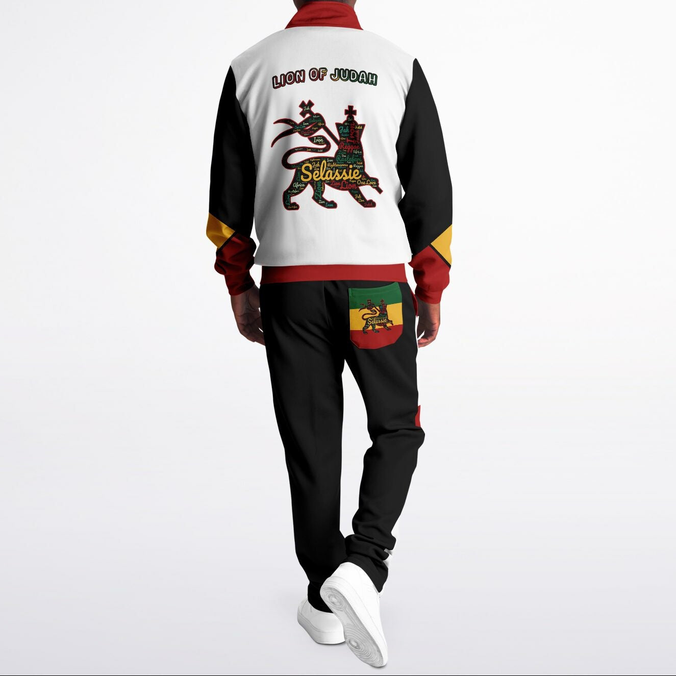 Rasta Tracksuit - Lion Of Judah White