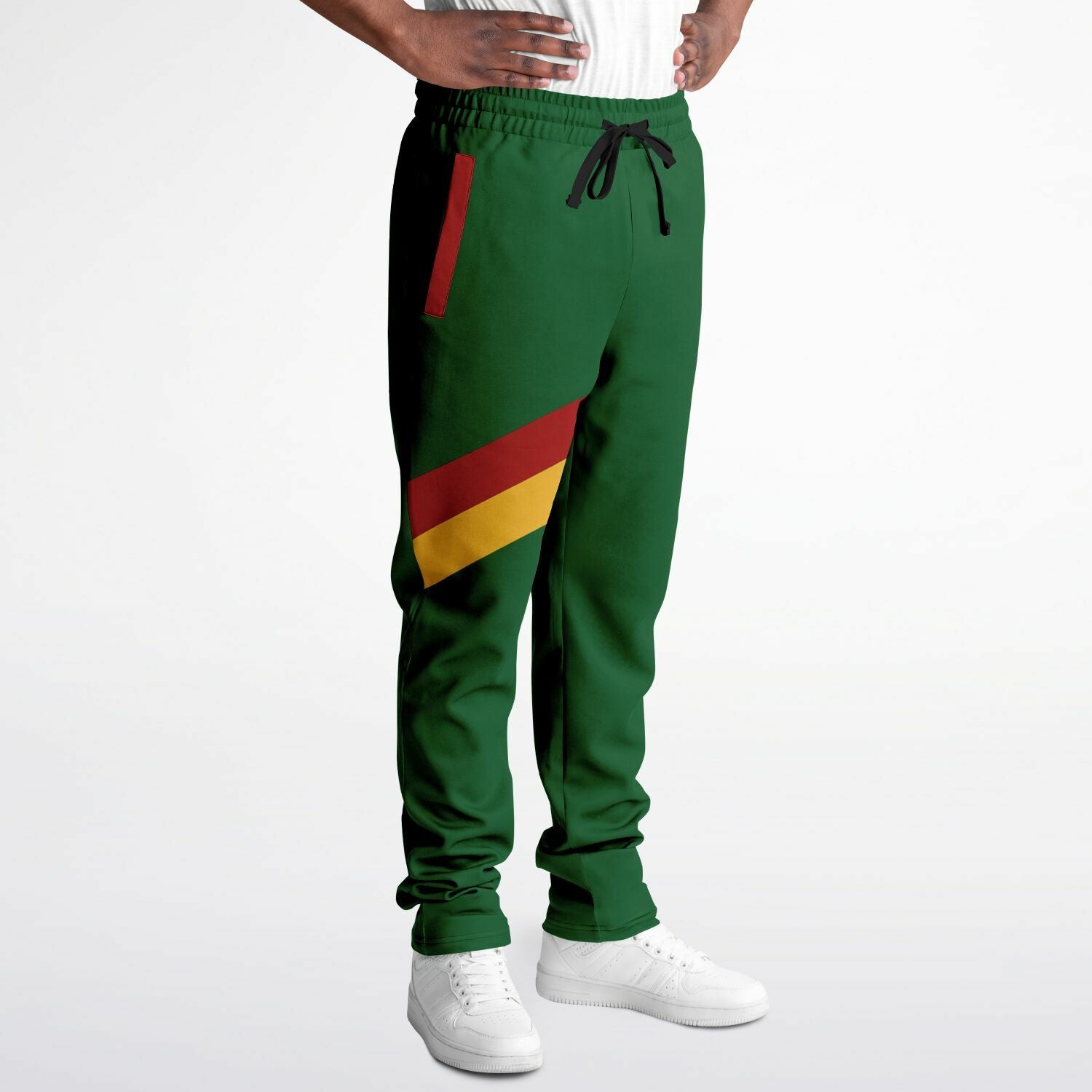 Rasta Track Pants - Lion Of Judah Green