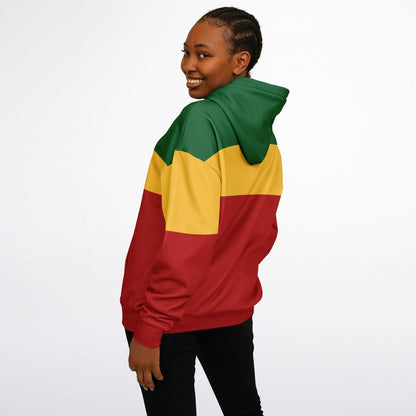 Rasta Heavyweight Pull Over Hoodie