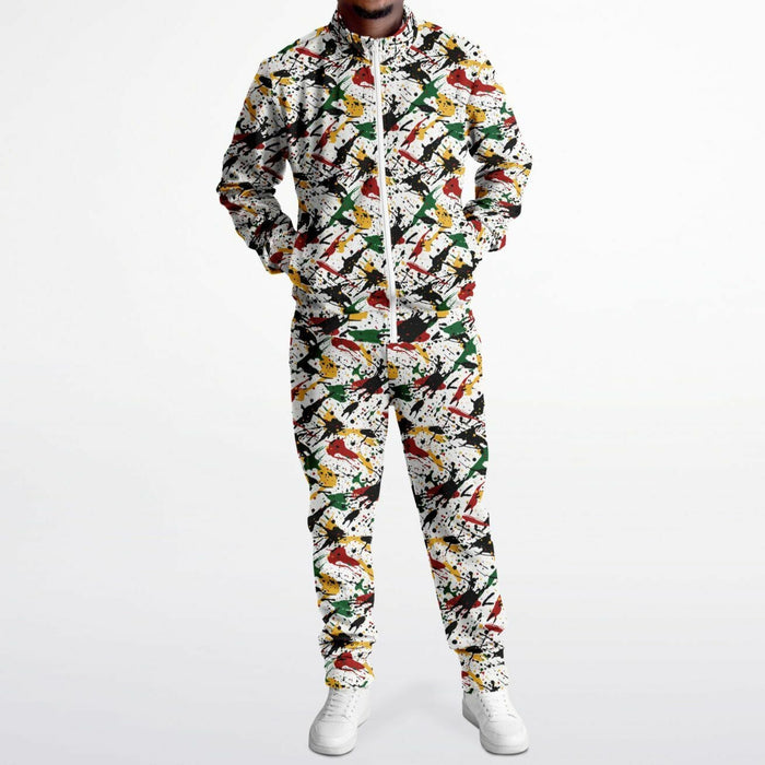 Rasta Tracksuit - Irie Stripe White