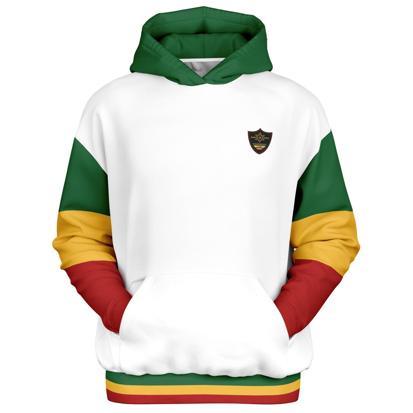 Rasta Heavyweight Pull Over Hoodie