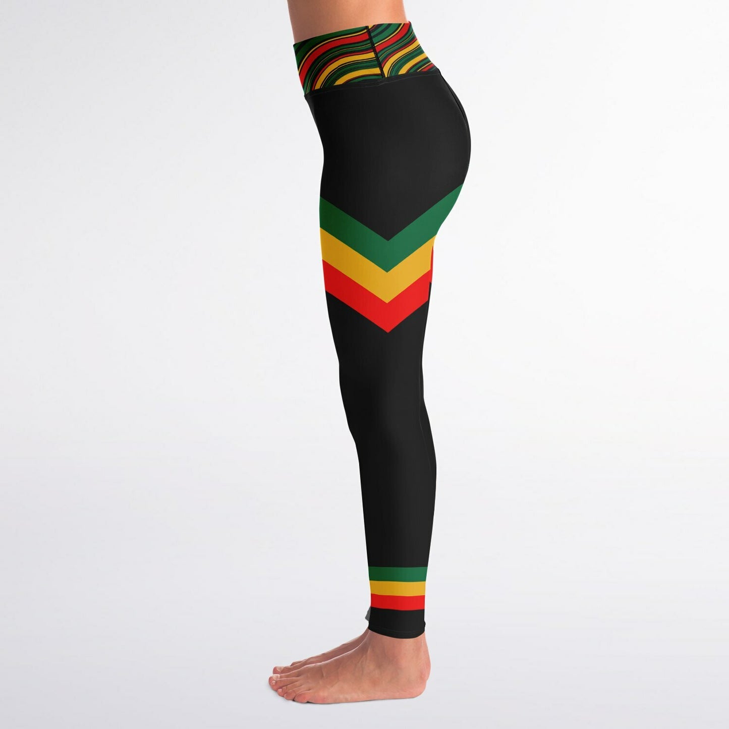 Rasta Padded Sports Bra & Yoga Leggings Set