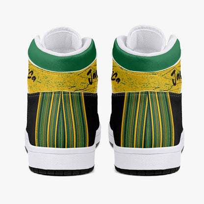 Jamaican Flag Colors Shoes Hightop Basketball Sneakers