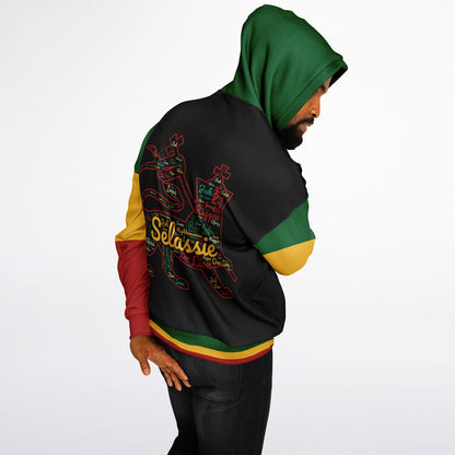 Rasta Heavyweight Pull Over Hoodie