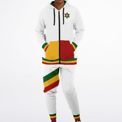 Rasta Casual Zip Hoodie & Jogger Set