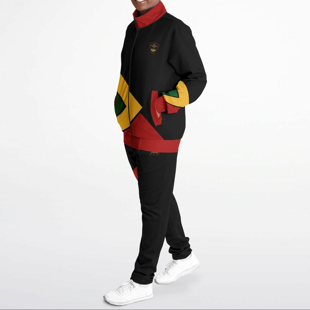 Rasta Tracksuit - Lion Of Judah Black
