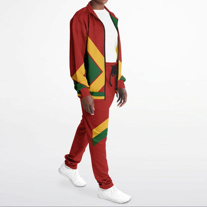 Rasta Tracksuit - Lion Of Judah Red