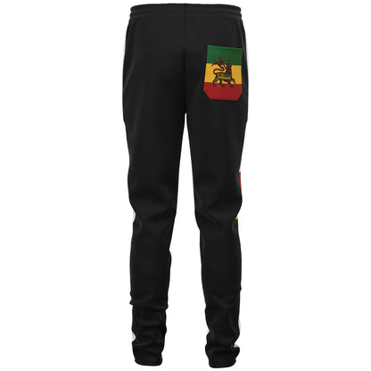 Rasta Track Pants - Ocho Rios Stripe White Black - Athletic