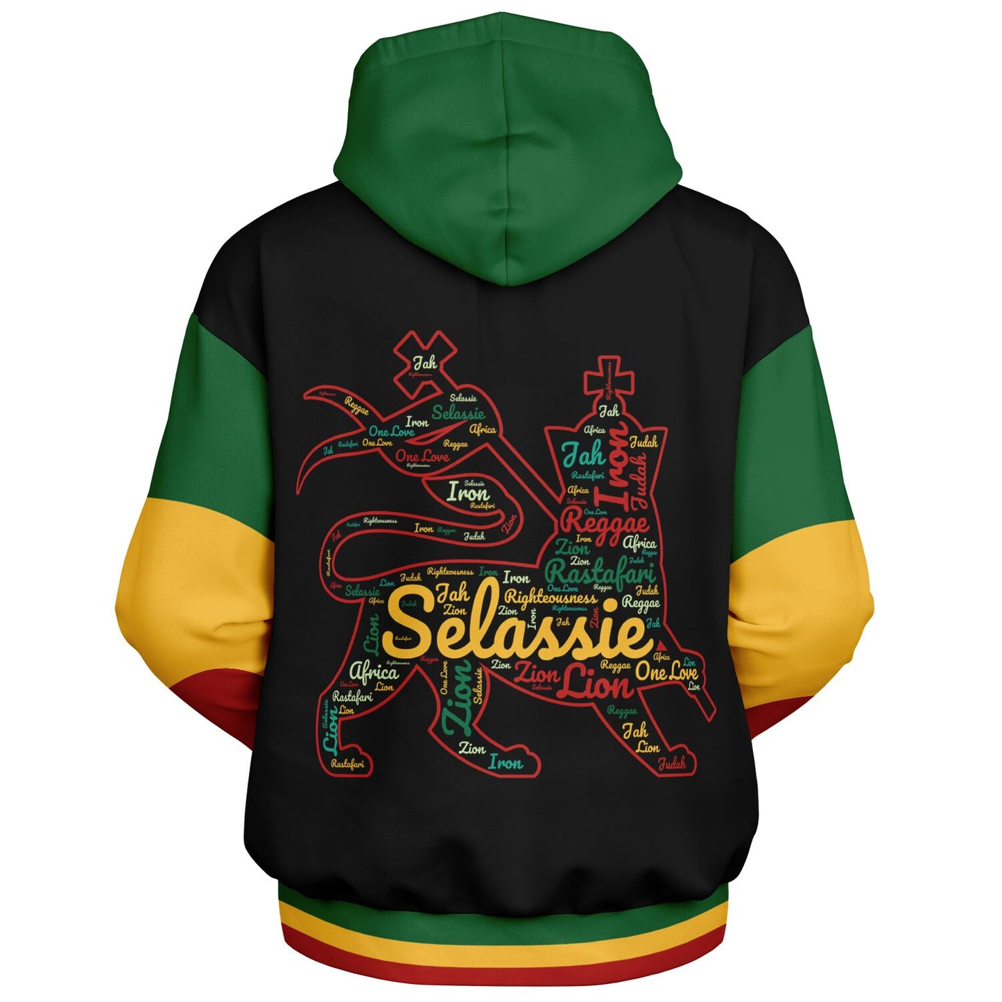 Rasta Heavyweight Pull Over Hoodie