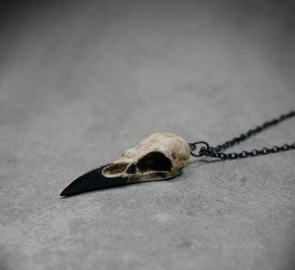 Three-dimensional Crow Skull Skull Pendant Necklace