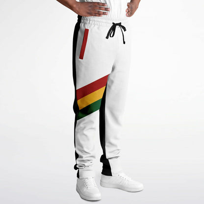 Rasta Track Pants - Ocho Rios Stripe White Black - Athletic