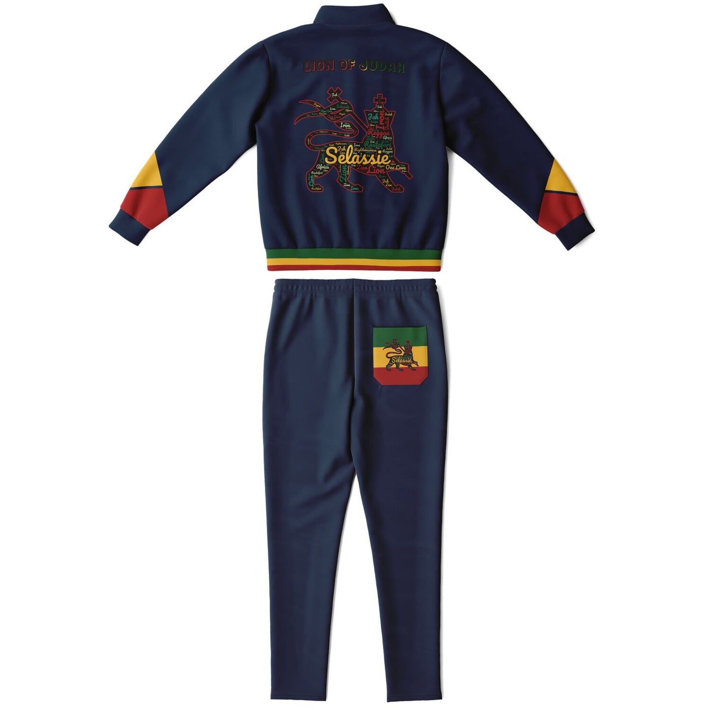 Rasta Tracksuit - Lion Of Judah Navy