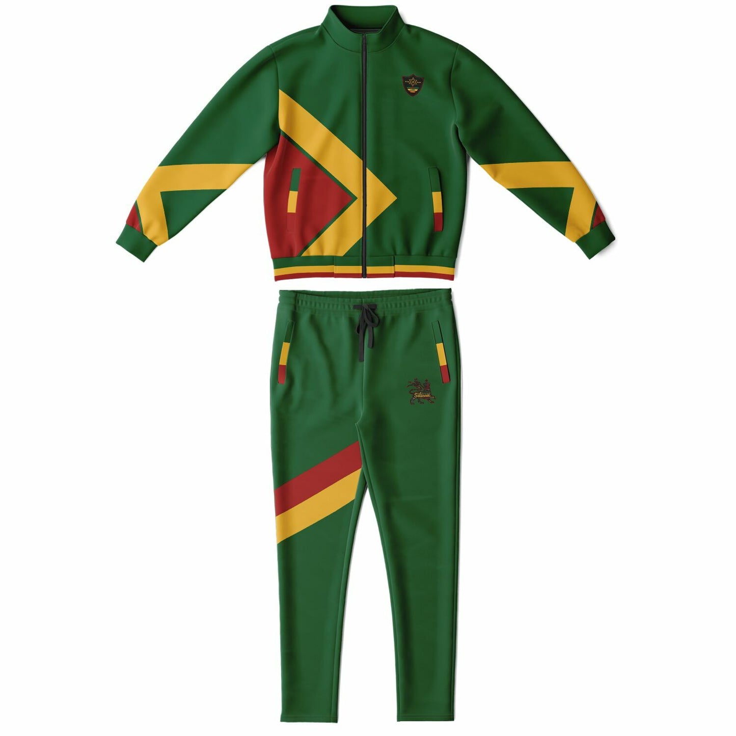 Rasta Tracksuit - Lion Of Judah Green