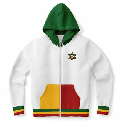 Rasta Lion Of Judah Casual Zip Up Hoodie