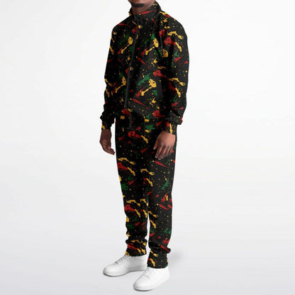 Rasta Splatter Tracksuit