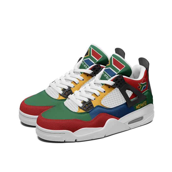 South Africa Flag Shoes - Rebel Sole Mid Top Sneakers - Mzansi Pride