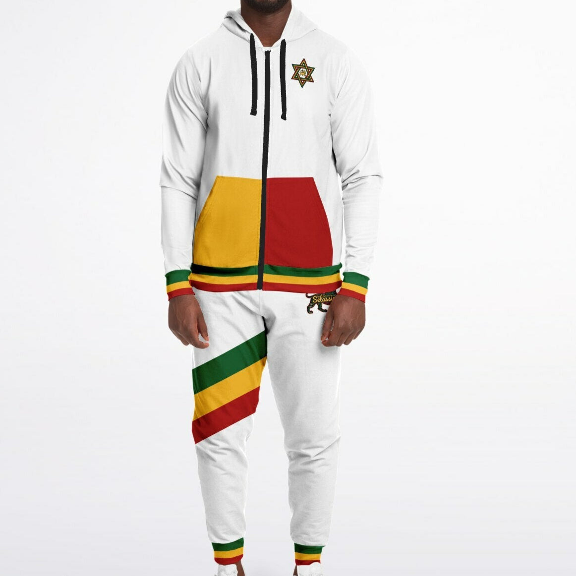 Rasta Casual Zip Hoodie & Jogger Set