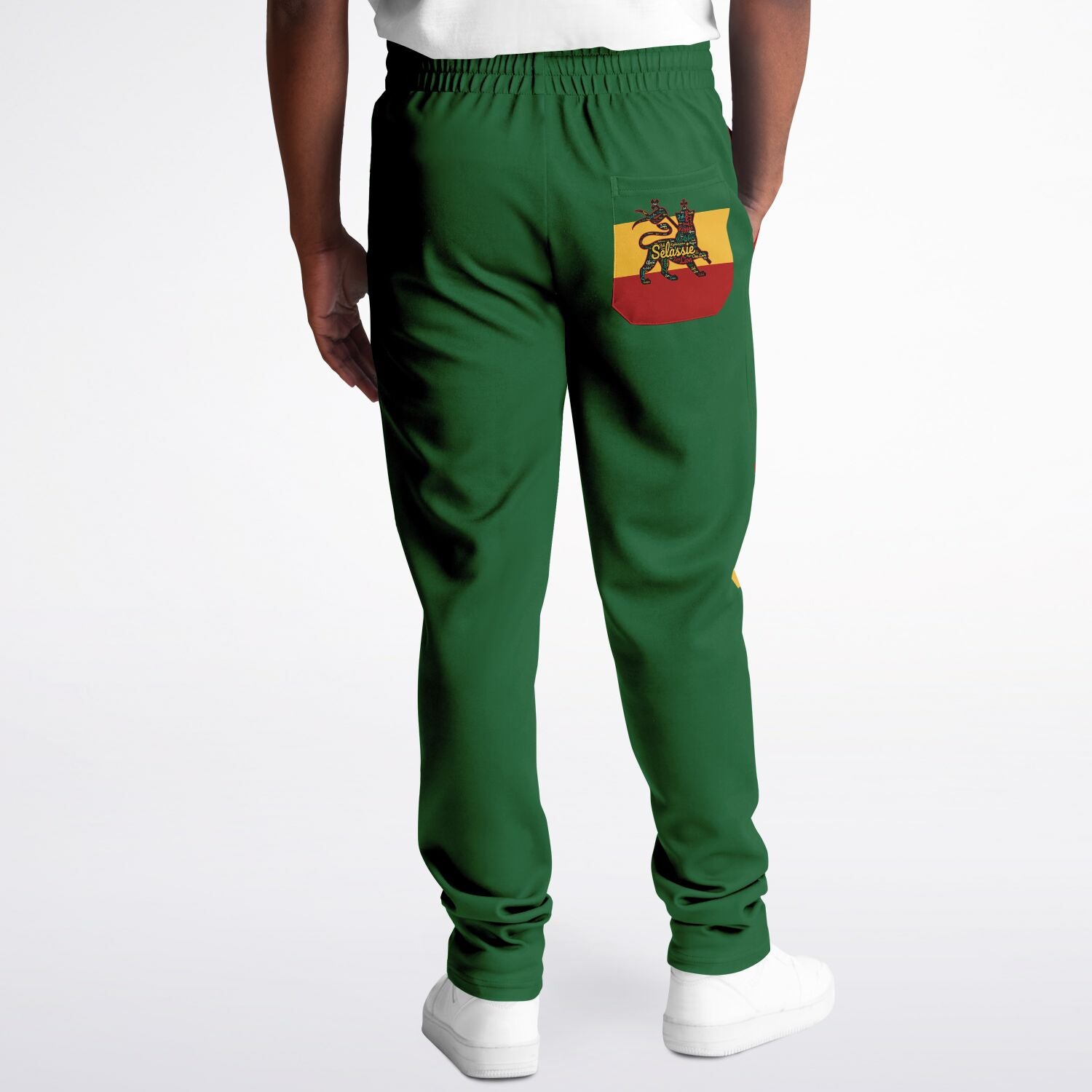 Rasta Track Pants - Lion Of Judah Green