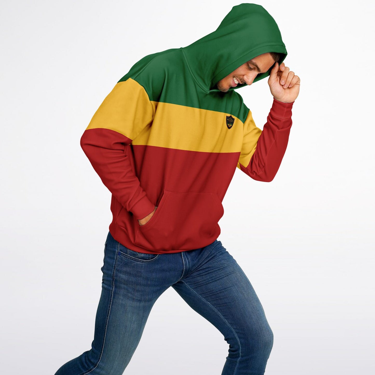 Rasta Heavy Hoodie & Cargo Sweatpants Set