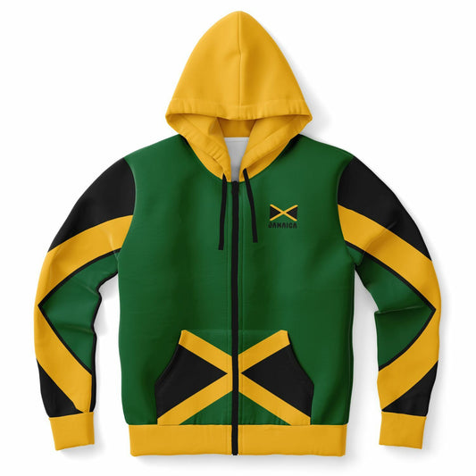 Jamaica Athletic Zip Up Hoodie